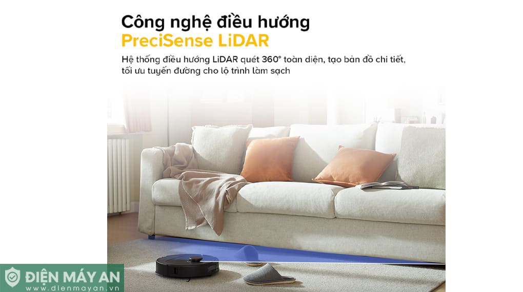 Robot hút bụi lau nhà Roborock QR 798 - Đen/Trắng